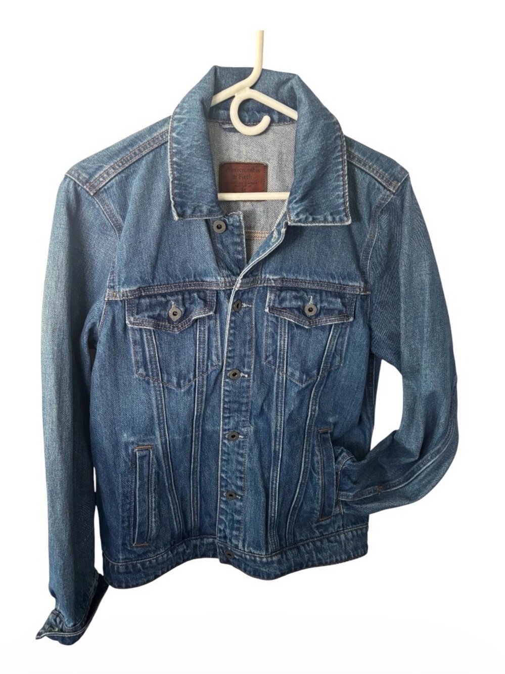 Abercrombie & Fitch Blue Washed Denim Jacket - Women's